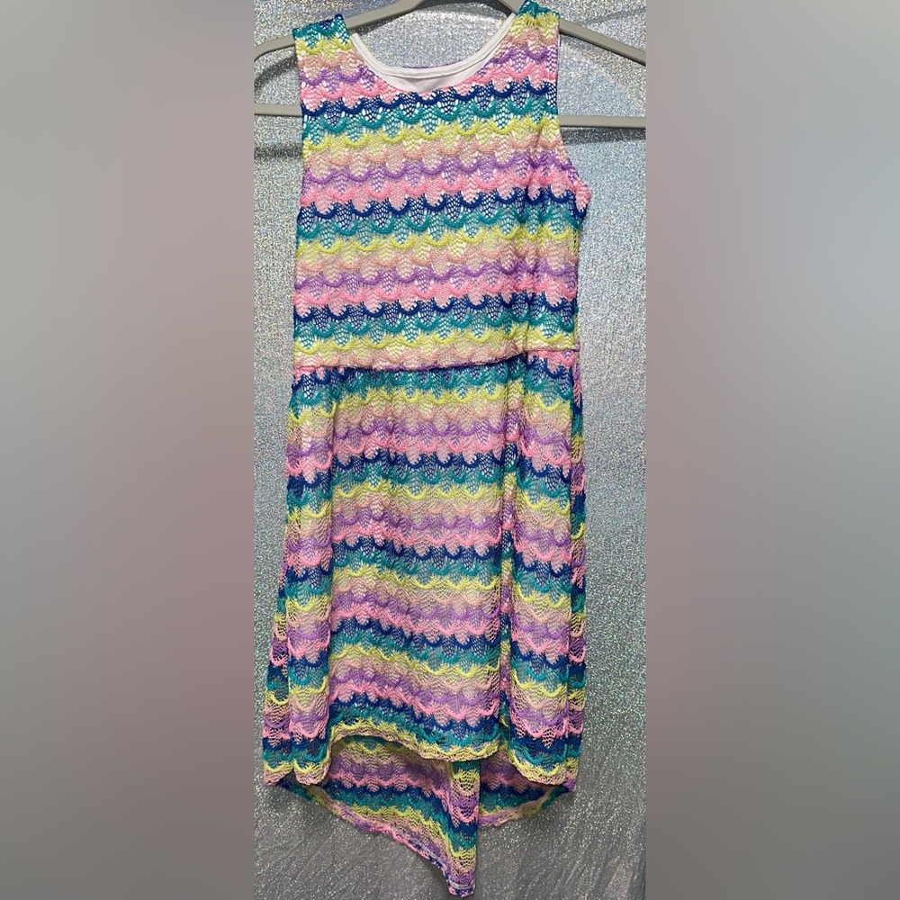 Kids Multicolor Lace Dress